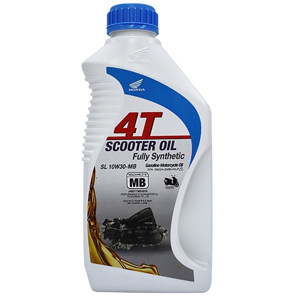 HONDA GENUINE OIL 4T SL 10W30 MB FULLY SYNTHETHIC(BLUESCOOTER