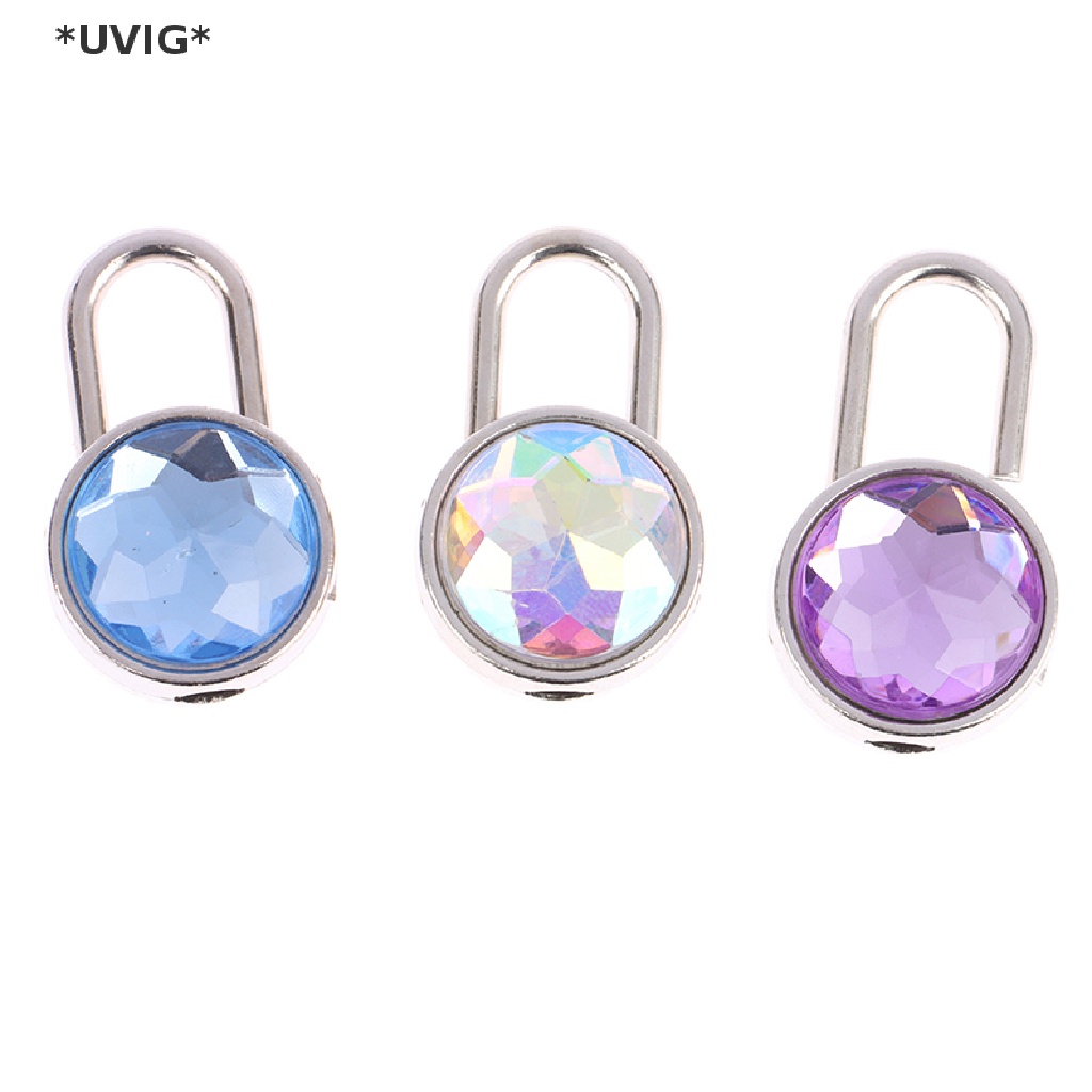 UVIG 1Set Mini Round Shape Padlock Color Diamond Hardware Locks With ...