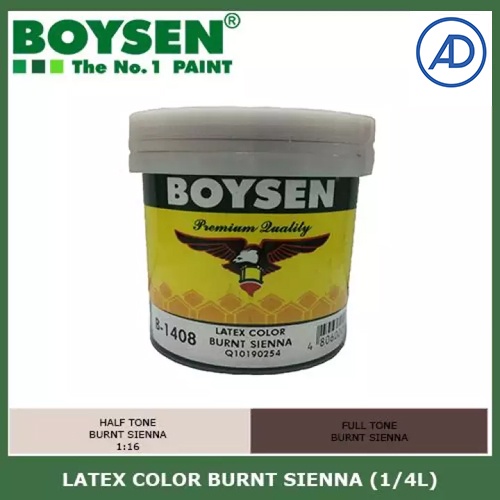BOYSEN LATEX COLOR BURNT SIENNA (1/4LITER) Shopee Philippines
