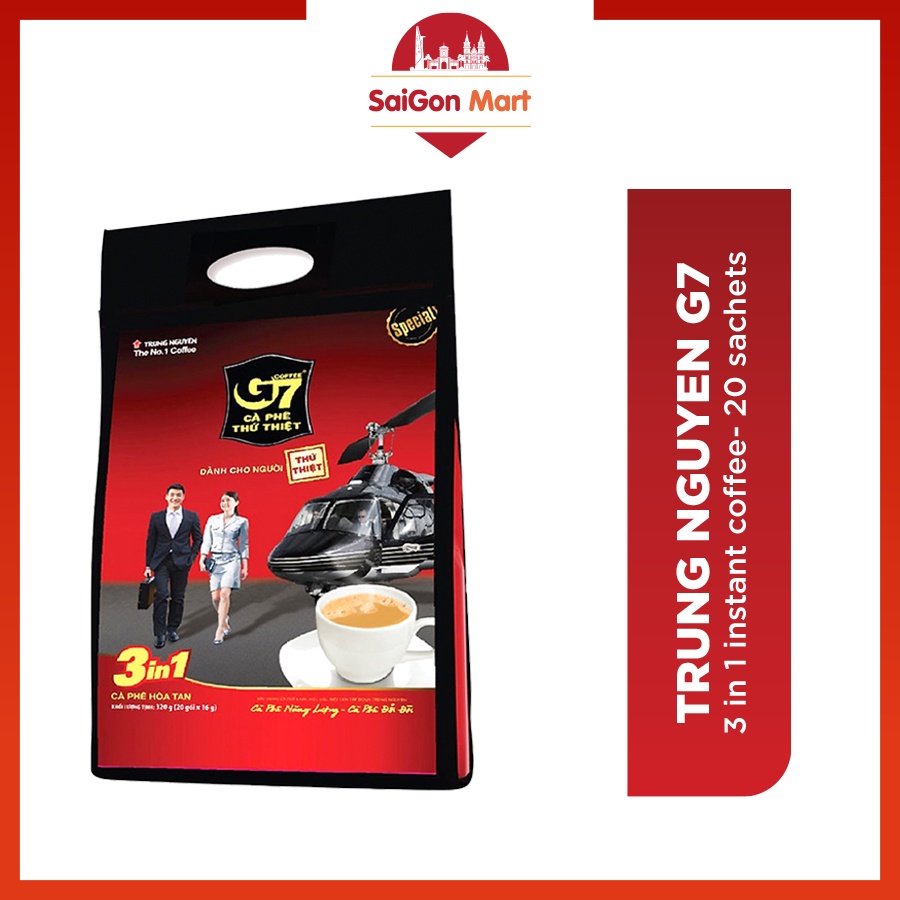 Saigonmart Trung Nguyen G7 instant coffee 3 in 1 Ca Phe Thu Thiet ...