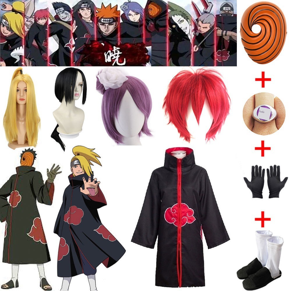 NARUTO Uchiha Itachi / Uchiha Obito / Tobi IV Akatsuki cape coat coat ...