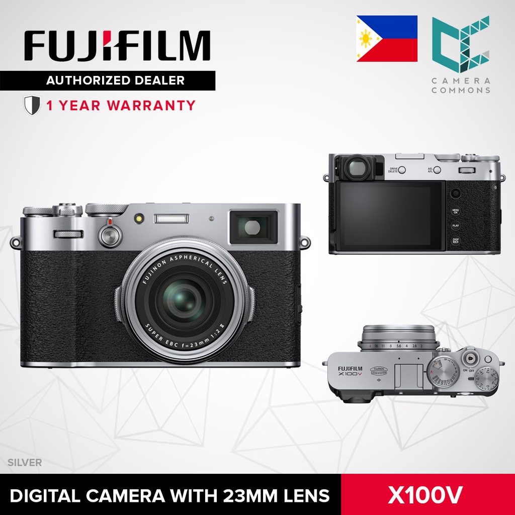 FUJIFILM X100V Digital Camera with Fujinon 23mm f2 Lens 4K Video