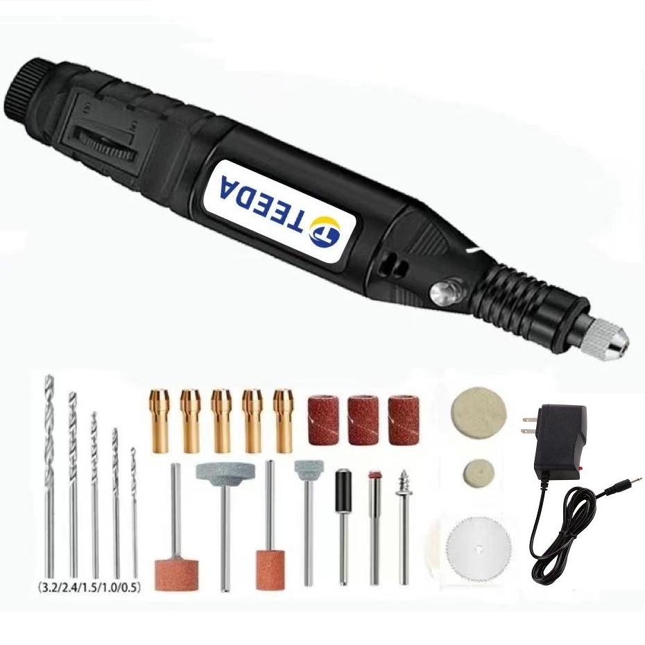 12V Mini Electric Grinder Drill Set DC Electric Grinding Power Tools