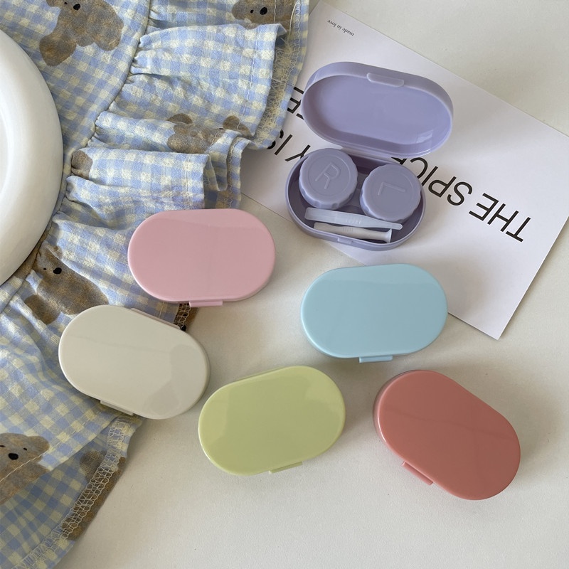 Easy Carry Mini Contact Lens Case with Tweezers Suction Stick Mirror ...