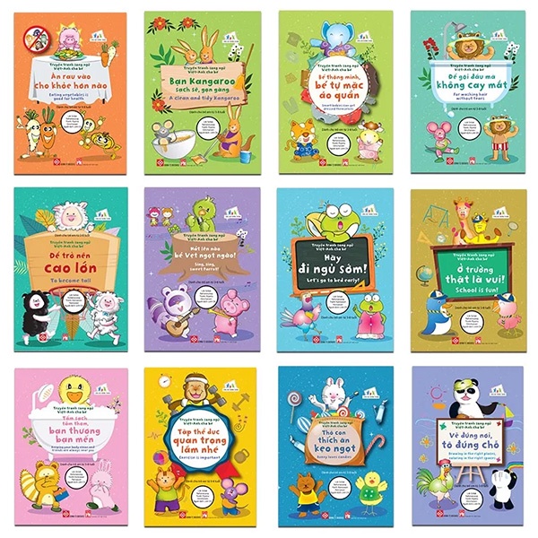 Books - Vietnamese - English Bilingual Comic Book Set for Children (12 ...