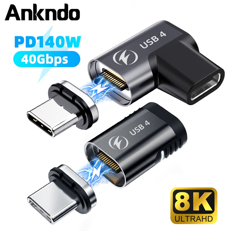 Ankndo W Usb Magnetic Adapter Usb C To Type Gbps Fast Charging