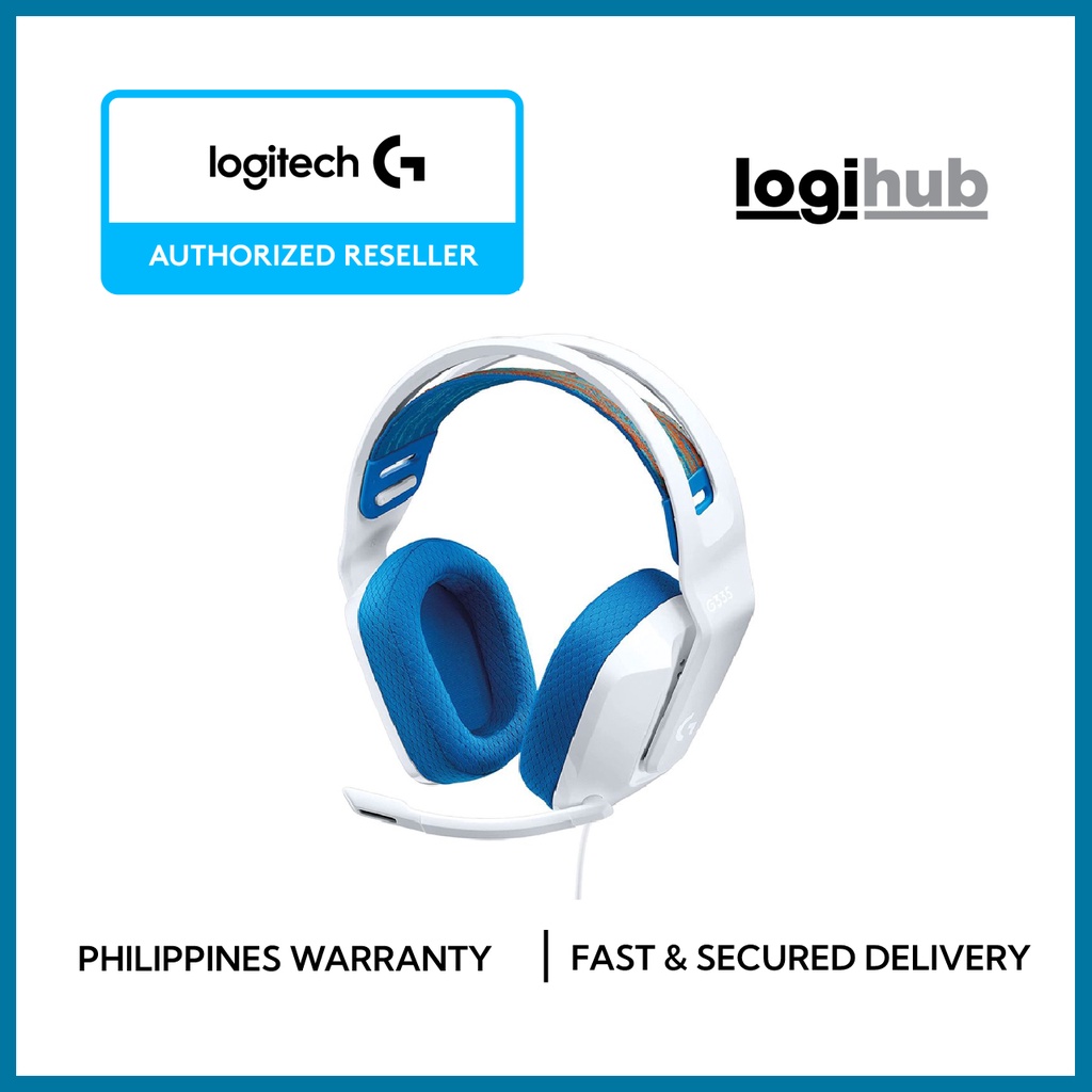 Logitech G335 Wired Gaming Headset With Flip To Mute Microphone 35mm Audio Jack Memory Foam 1446