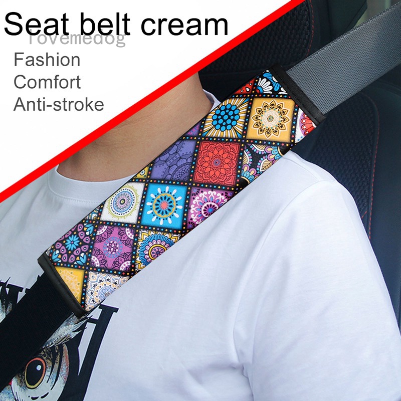Universal Safety Belt Covers Bohemian Style Car Seat Belt Shoulder