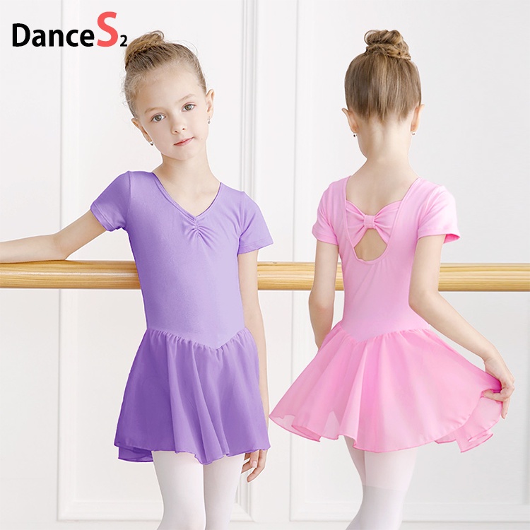 Children Ballet Dress Dance Leotards for Girls Transparent Chiffon