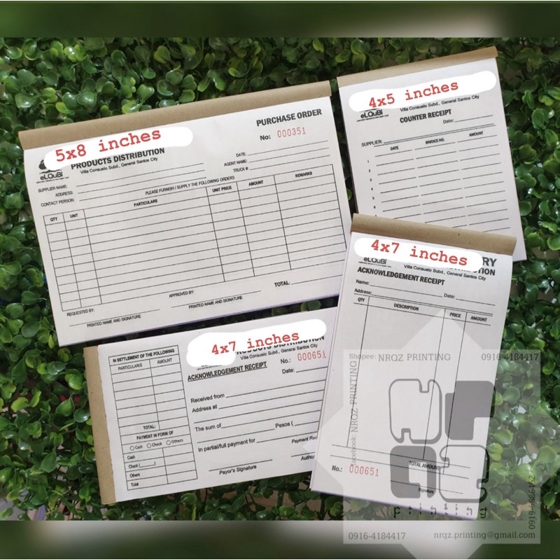 CUSTOMIZED BUSINESS FORM AND RECEIPTS CARBONIZED Shopee Philippines