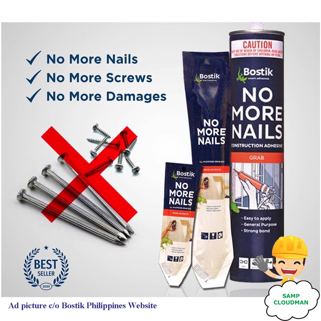 Original Bostik No More Nails 100g or 320g / 300g Adhesives / Liquid