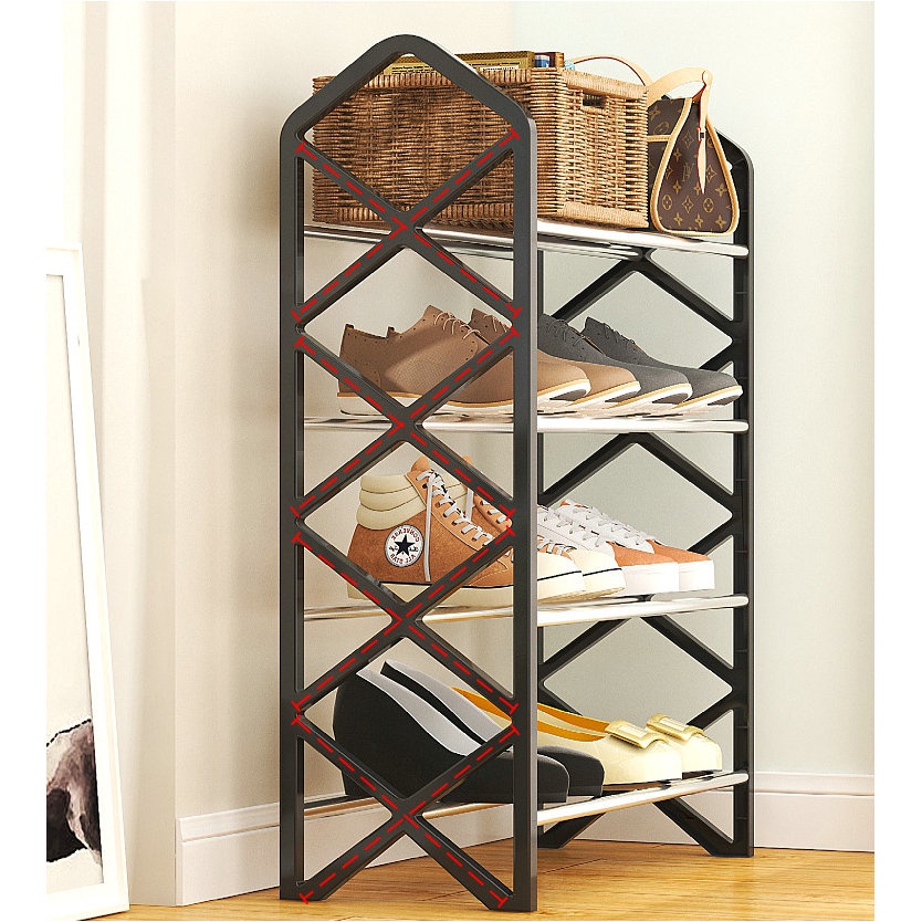 onhand stock 4 Layer Simple Shoe Rack Shoe Cabinet Student Dormitory ...