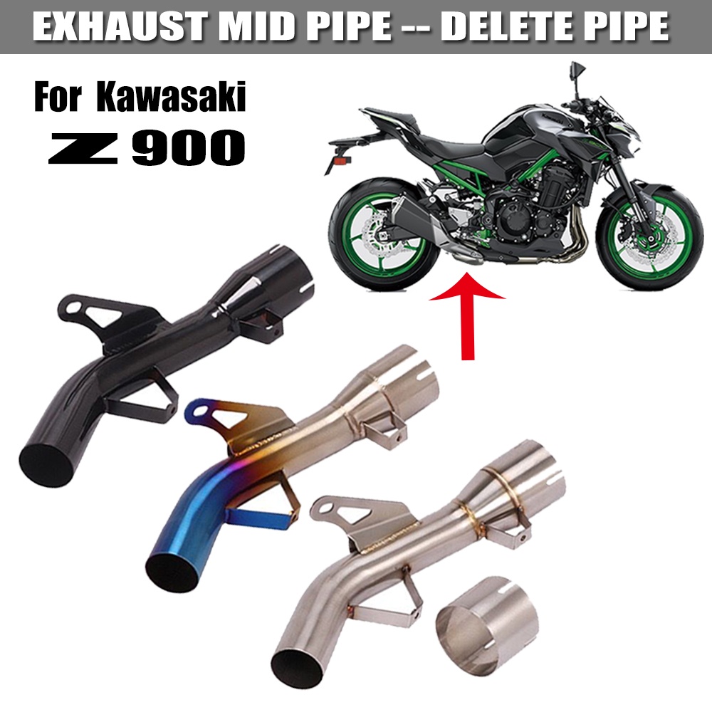 For Kawasaki Z900 20172023 Exhaust Link Pipe Threeway Catalytic