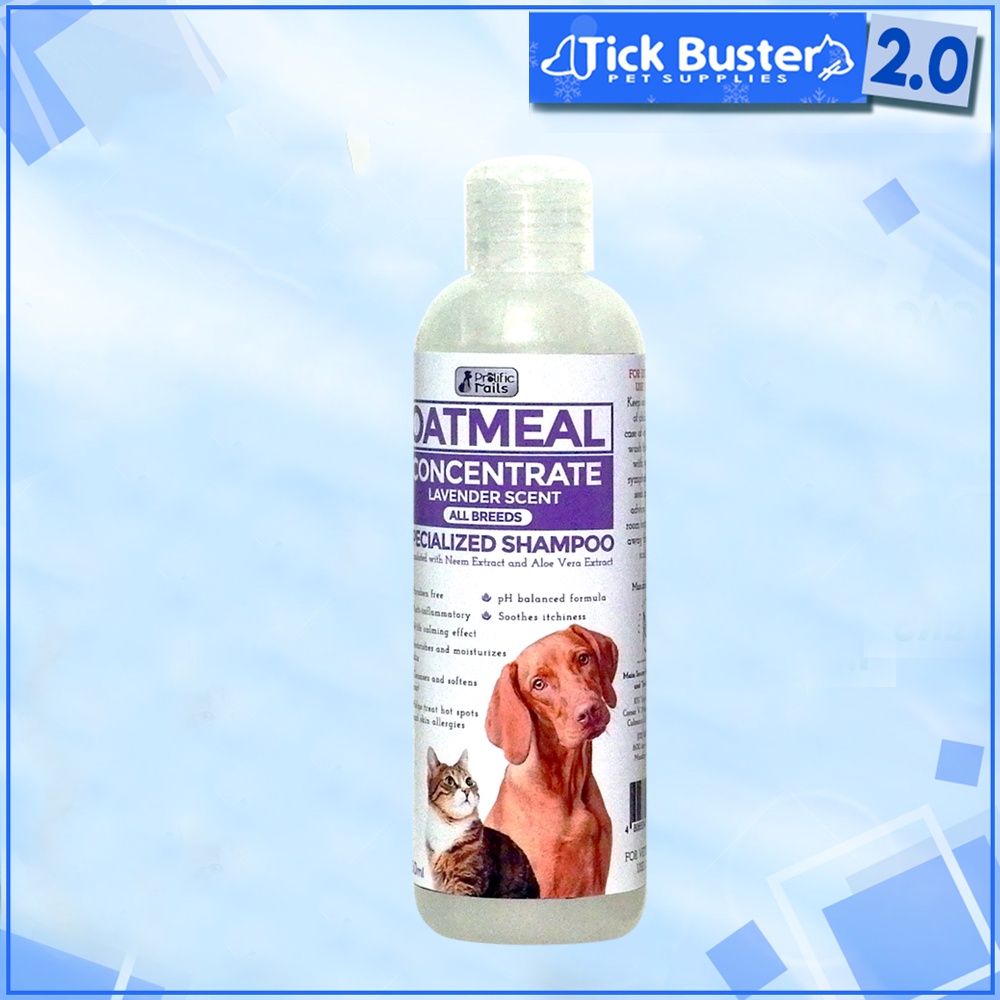 TBS 2.0 Prolific Specialized Oatmeal Concentrate Shampoo 250ML for Dogs