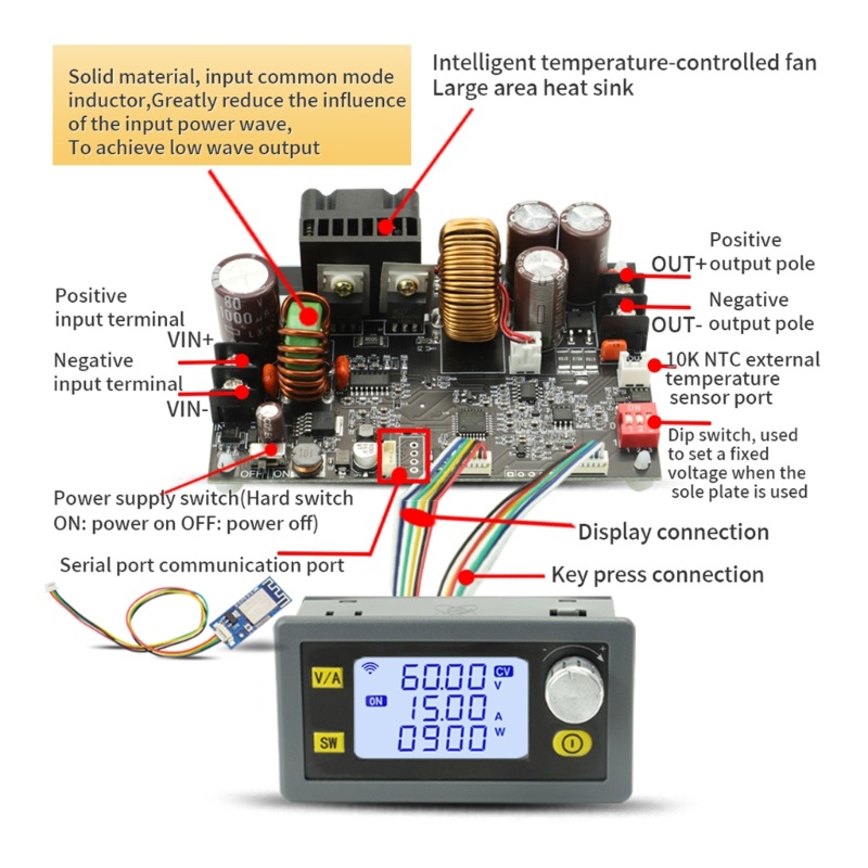 Hilitand 2-Pack DC-DC Step Down Voltage Converter Module - 5-18V To 3.3V/3.7V/5V/6V Etc. (Select Output)
