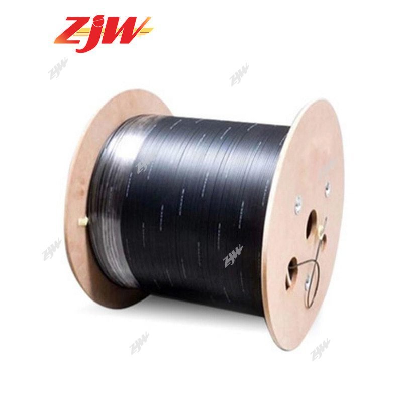 ZJW FTTH Fiber Optic Drop Cable 1000meters 2000meters 3 Steel Wire 1KM ...