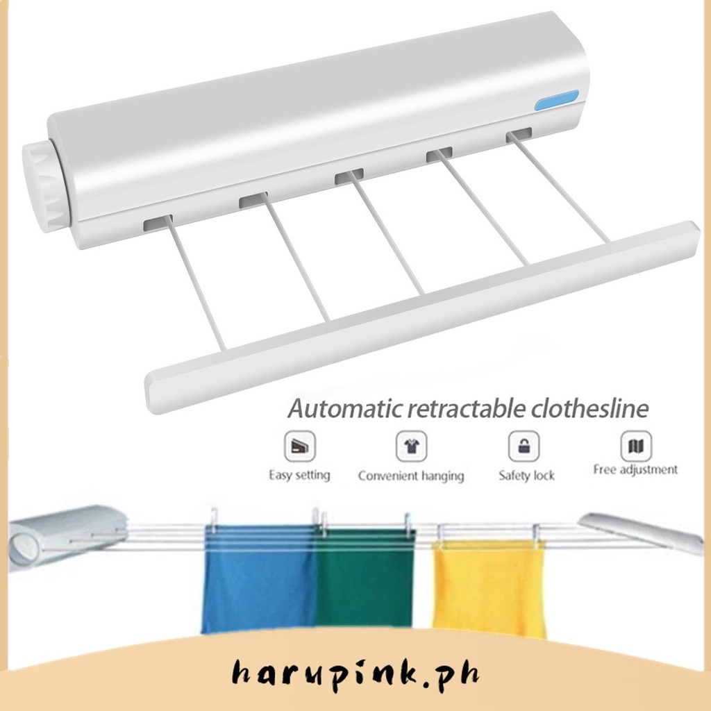 Retractable Outdoor Clothesline Wall Mounted Clothes Dryer Line