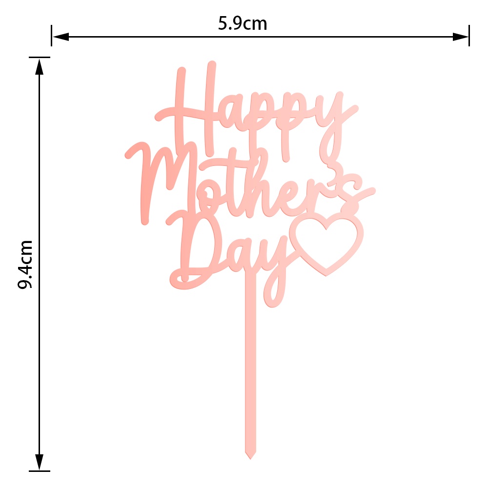 Pack Of 12 Pcs Happy Mother's Day/Best Mom Ever Mini Size Acrylic ...