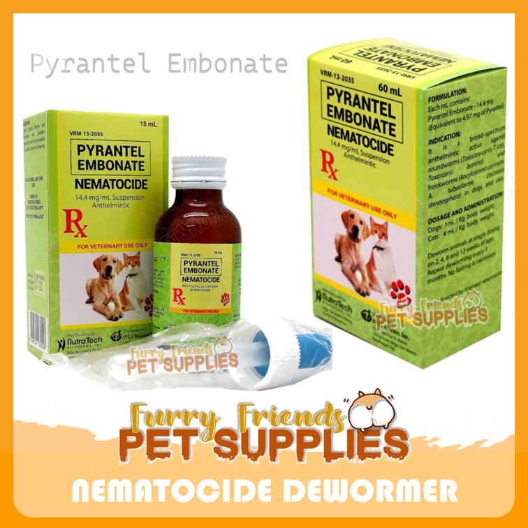 DEWORMER Pyrantel Embonate Nematocide Anthelmintic (for dogs and cats