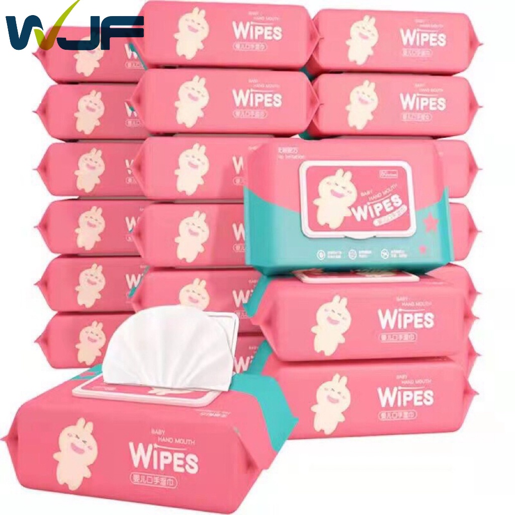 WJF Organic Baby Wipes 80 Pcs Per Pack 99 Water Hypoallergenic (Non