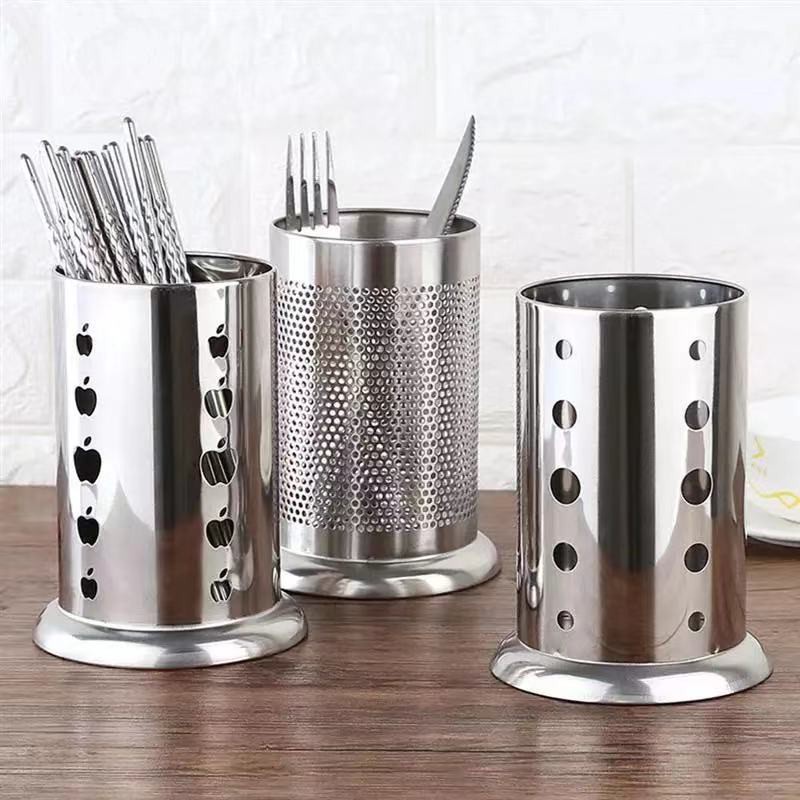 Stainless Steel Spoon and Fork Holder Drainer Kitchen Organizer Cutlery ...