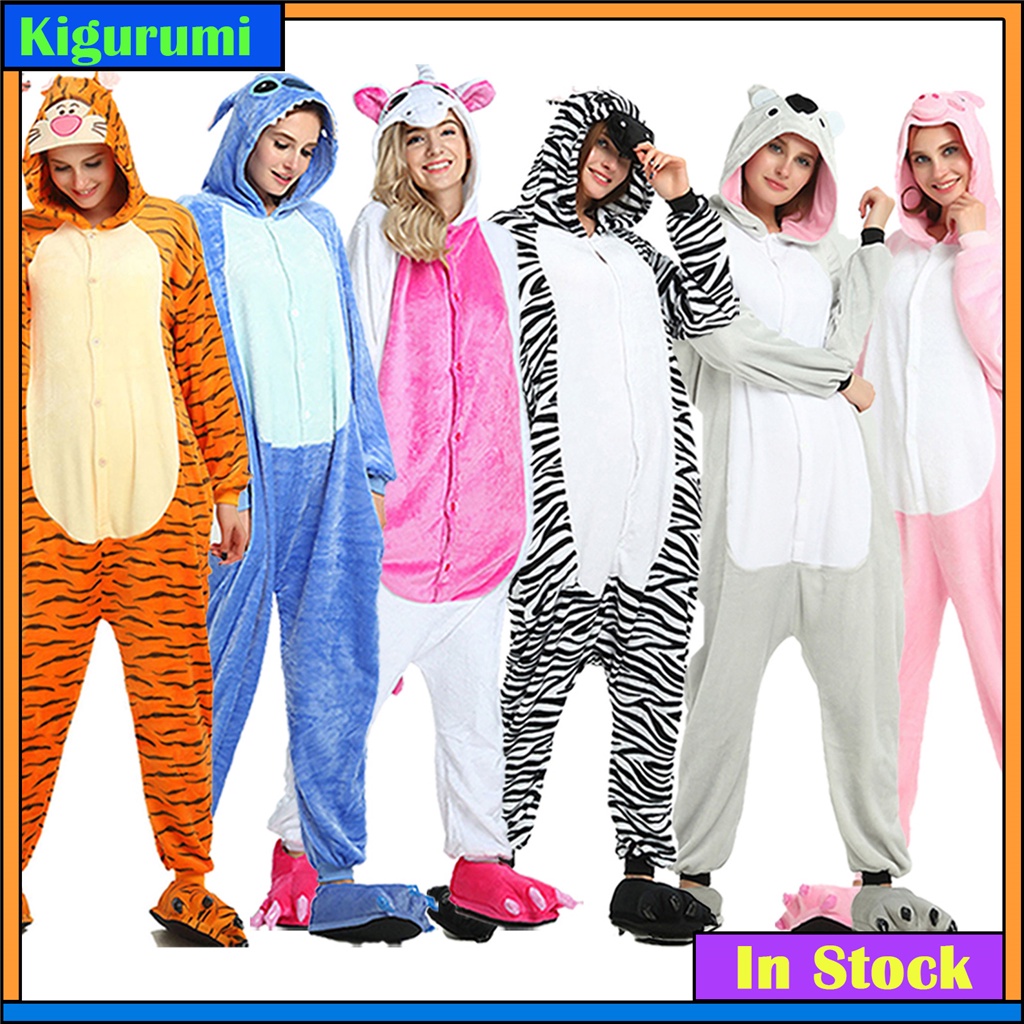Stitch Onesies Cute Cartoon Pikachu Animal Onesie Women Men Girls Boys ...