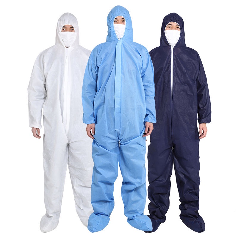 【Uhome】PPE Protection Coveralls L-3XL PPE Isolation Suit Coverall Jump ...