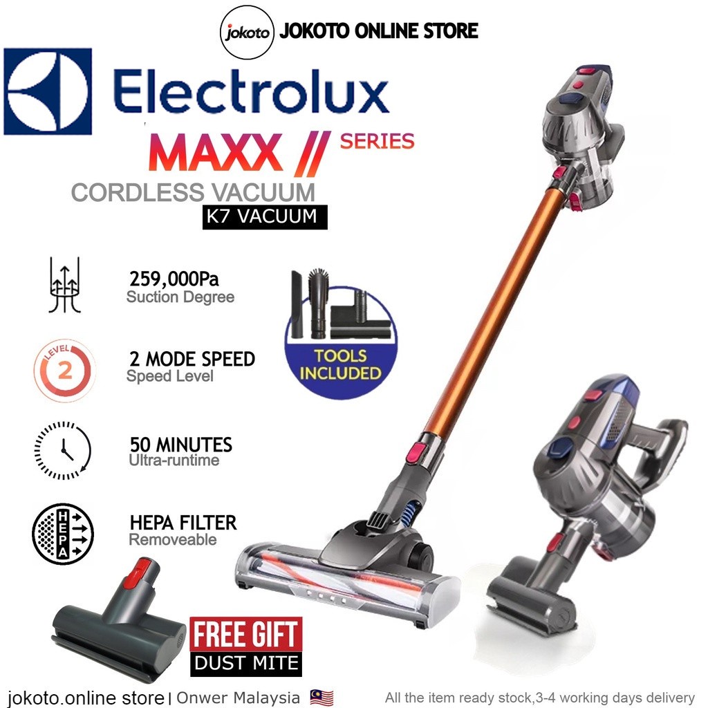 New Arrive Electrolux Style Cordless Vacuum Cleaner K7 Wireless Vacuum
