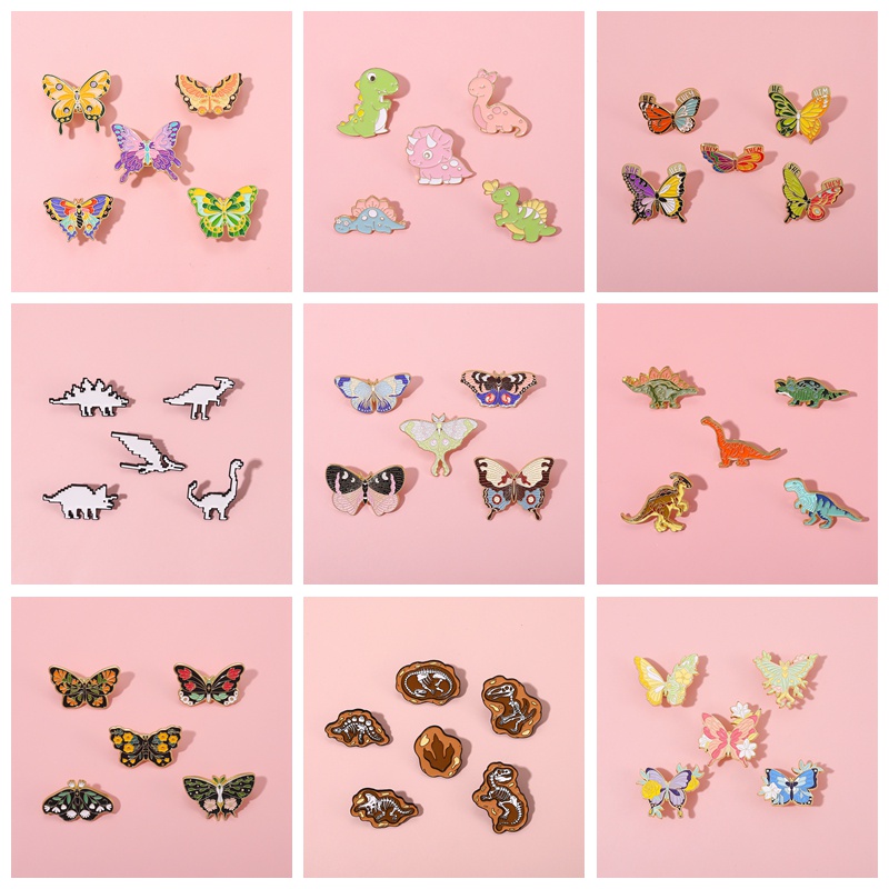 Cute Butterfly Enamel Pins - Set Of 3 Fashion Brooches For Jackets, Bags & Hats - View #7