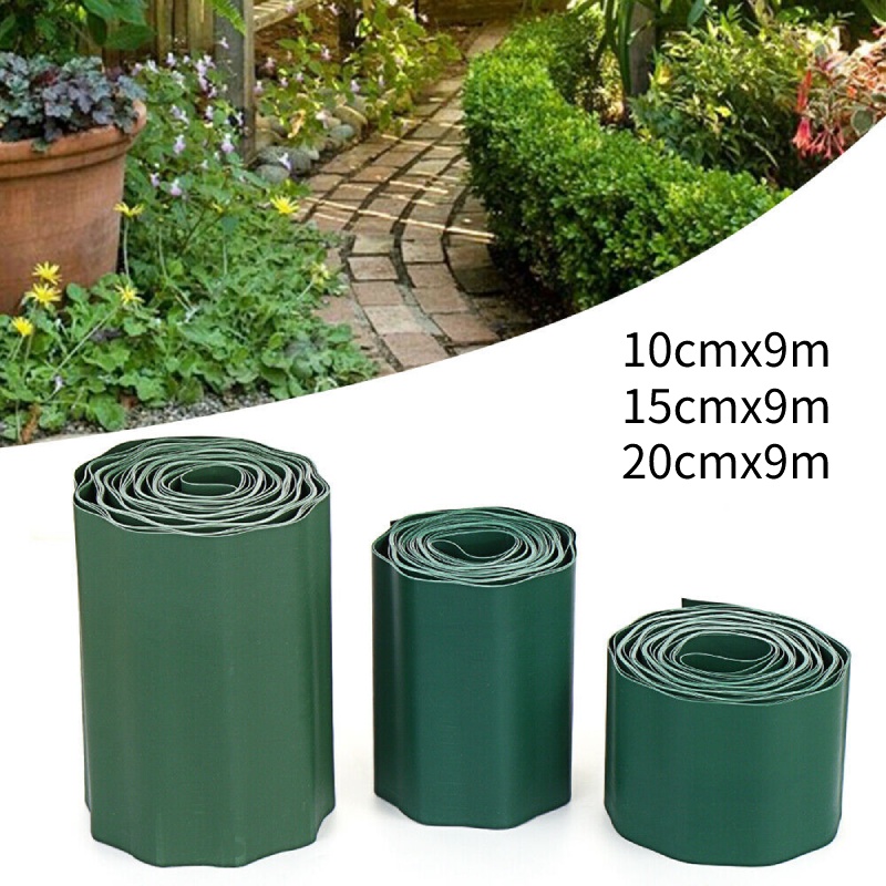 9m Plastic Garden Grass Lawn Edge Edging Border Fence Wall Driveway ...