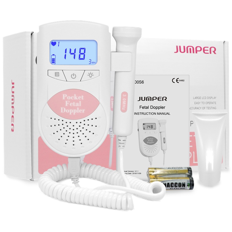 100S6 Fetal doppler application Pocket lcd fetal Baby Heart Monitor ...