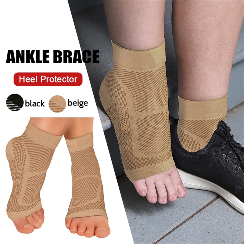 LUC 1 Pair Sports Ankle Compression Sleeve Plantar Fasciitis Socks for