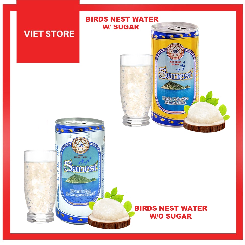 Viet Store Khanh Hoa Sanest Bird's Nest Water Drink Can 190ml Product