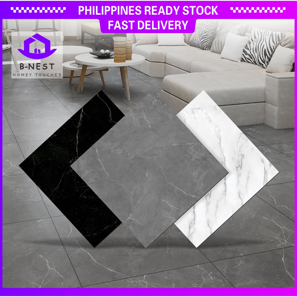 B-NEST 30X30CM Vinyl Tiles Marble Design Flooring Vinyl Flooring PVC ...