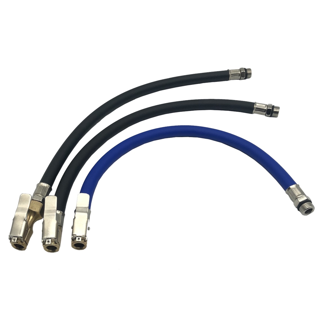 Tire Inflator Pipe Copper Lock Clip Air Compressor Rubber Hose Tube
