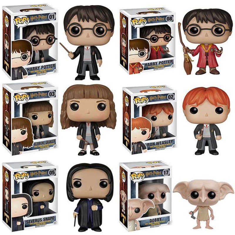 FUNKO POP Harry Potter Toys Character Hermione Ron Malfoy Professor Severu  Newt Action Figures Children Toy Gift | Shopee Philippines