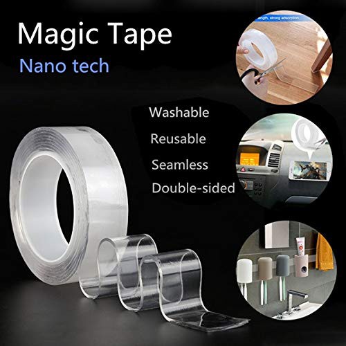 Nano Magic Tape Double-Sided Traceless Washable Adhesive Invisible Gel  Anti-Slip