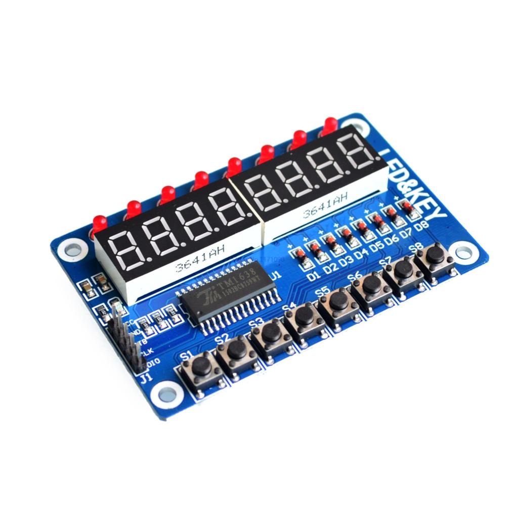 thumbnail: 5x TM1638 Module - 8-Bit Digitale LED Display Module Met Toetsen Voor AVR