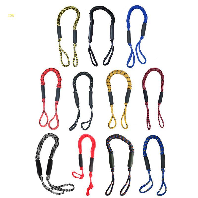 SUN Bungee Cord Docking Line Shock Absorber Rope Boat Cleat Pylon Docking Stretch Snubber Slide
