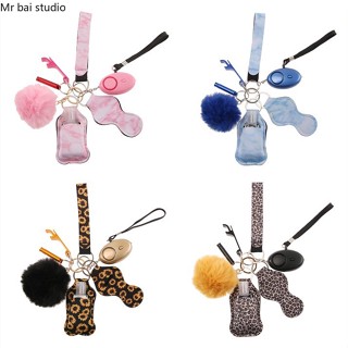 9pcs Chain For Self Defense Keychain Personal Security Alarm Cute