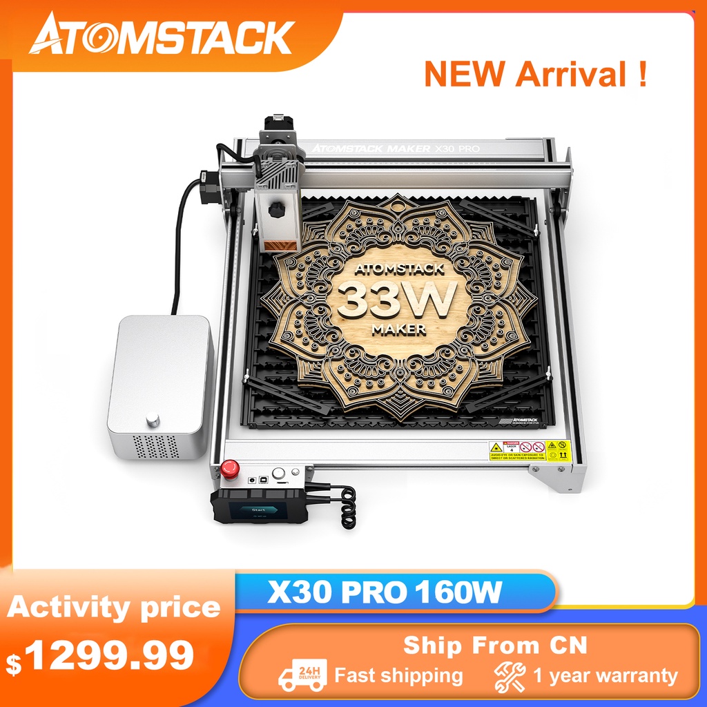 Atomstack X30 PRO 160W 6Core Laser Engraving Cutting Machine 33W Laser