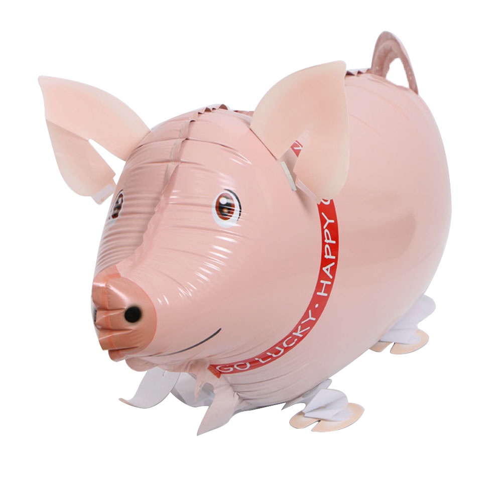 Inflatable Pig Inflated Party Balloon Walking Balloons Animals Foil