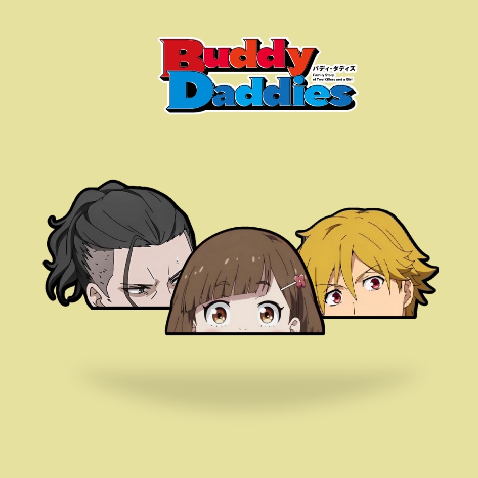 BUDDY DADDIES Peeker Vinyl Sticker Waterproof with Freebies 3 inches ...