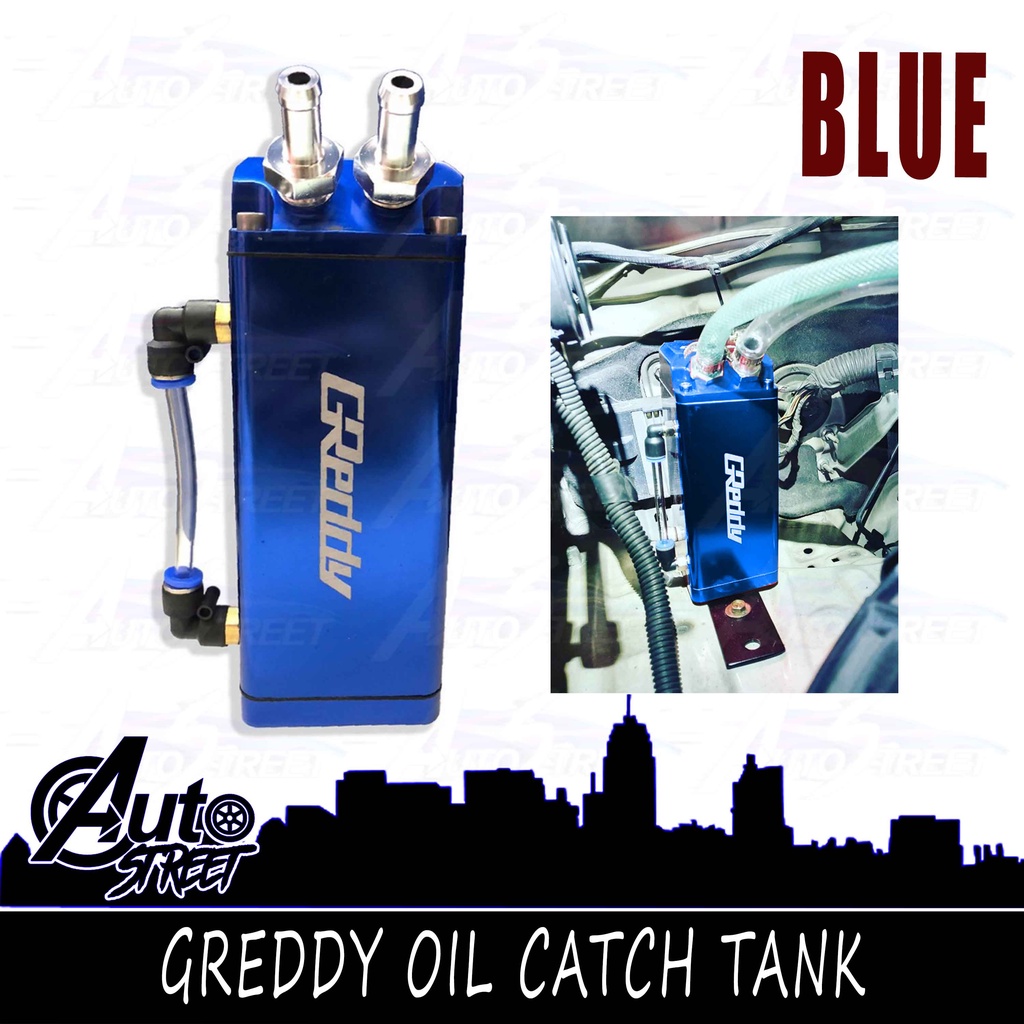 Greddy Universal Oil Catch Can / Oil Catch Tank (Blue) | Shopee Philippines