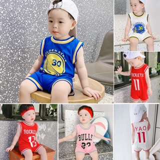 Baby Romper headband Sleeveless Basketball Jersey for Kids Red Jersey Terno  No.23 Jumpsuit Newborn Basketball Theme Photo Shoot Outfit