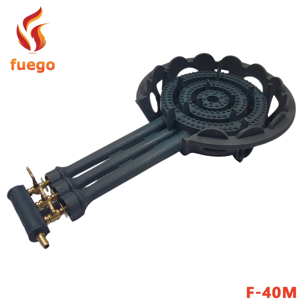 Heavy Duty Manual Ignition Gas Stove Low Pressure Cast Iron (3Way