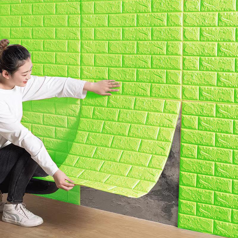 BIG SALE 70x77CM 3D wallpaper foam selfadhesive brick waterproof anti