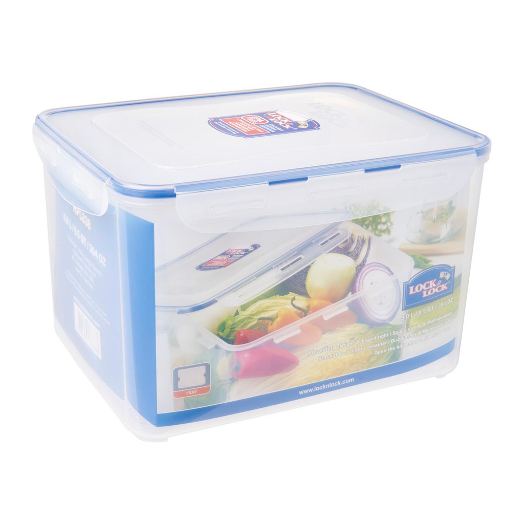 Locknlock Classic Food Container 9L with Drainage Tray HPL-838 Jar Cake ...