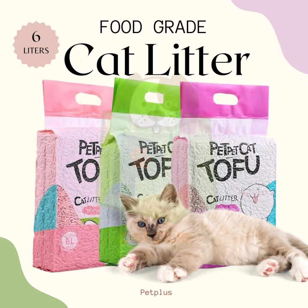 Cat Litter New Ratio Upgrade Mixed Cat Litter 6L Food Grade Plant Tofu