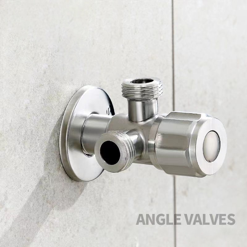 SUS304 Stainless Steel 2 Way 1/2"×1/2“ Angle Valve For Toilet Bidet ...